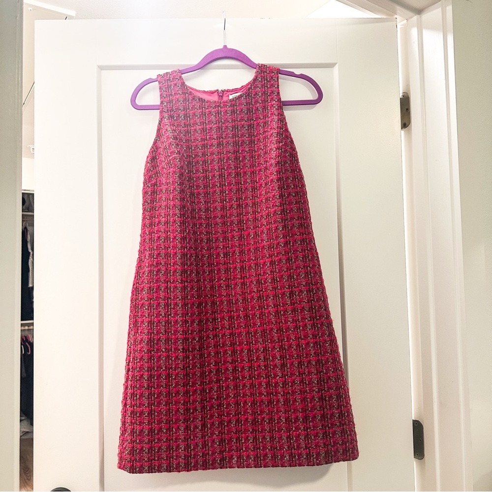 J Crew Factory Tweed Slip Mini Dress